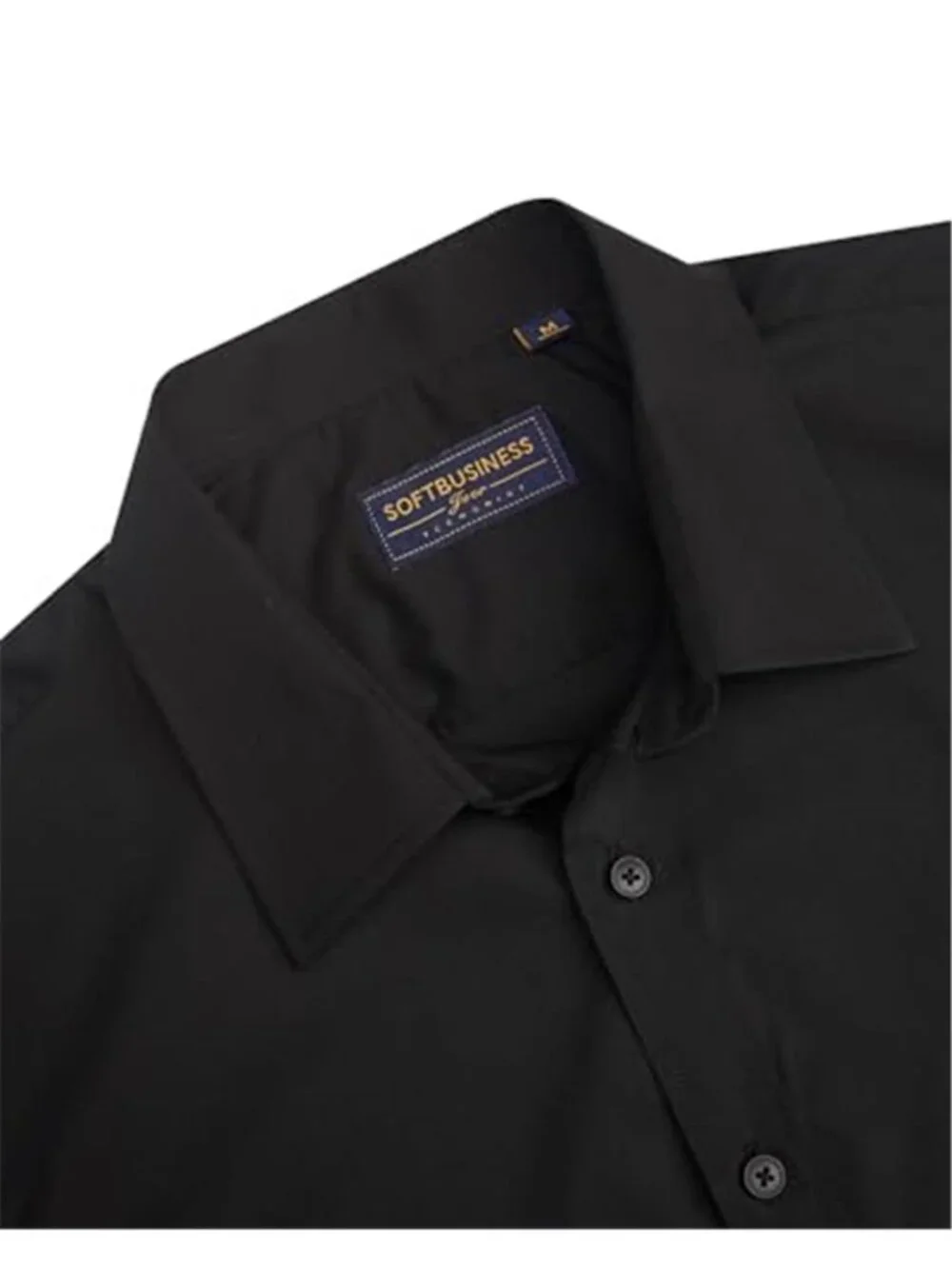 Mens Short Sleeve Dress Shirt Button Down Stain Resistant Stretch Casual Office